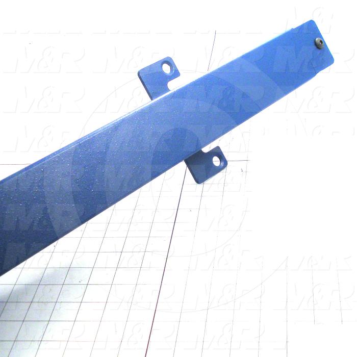 Fabricated Parts, Spider Arm Machined, 63.37 in. Length, 6.50 in. Width, 12.00 in. Height, Painted Blue Finish