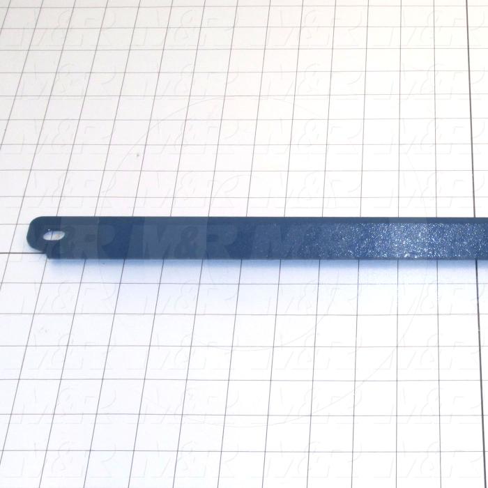 Fabricated Parts, Spider Arm Support Angle, 24.00 in. Length, 1.50 in. Width, 1.50 in. Height, 12 GA Thickness, Painted Blue Finish