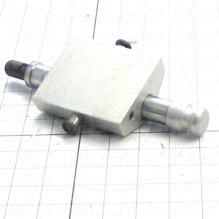 Fabricated Parts, Spring Screen Stopper, 8.13 in. Length, 3.94 in. Width