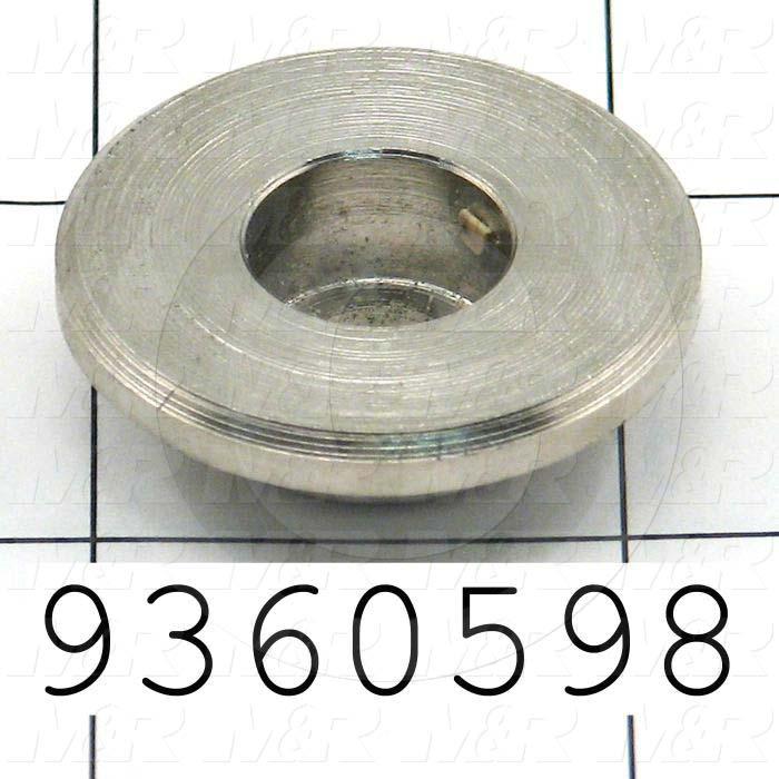 Fabricated Parts, Spring Top Flat, 0.37 in. Length, 1.25 in. Diameter