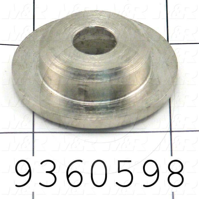 Fabricated Parts, Spring Top Flat, 0.37 in. Length, 1.25 in. Diameter
