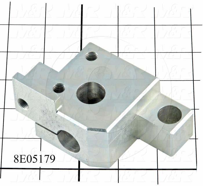 Fabricated Parts, SQ. CYL CLAMP R.H., 4.00 in. Length, 2.50 in. Width, 1.56 in. Height