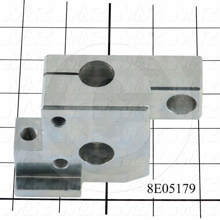 Fabricated Parts, SQ. CYL CLAMP R.H., 4.00 in. Length, 2.50 in. Width, 1.56 in. Height