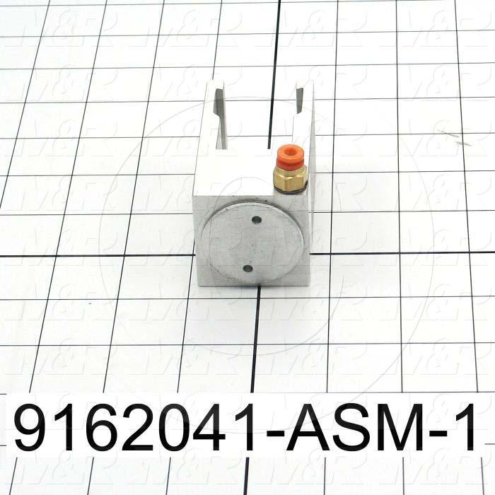 Fabricated Parts, Squeegee Flood Bar Clamp Assembly, 3.00 in. Length, 1.63 in. Width, 2.30 in. Height