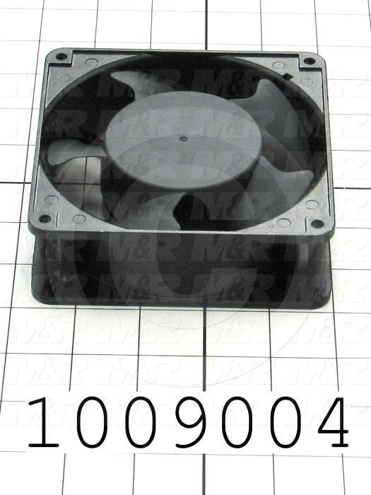 Fans, AC Fan, 4.69", 18W, 230VAC, 50/60Hz, 106CFM