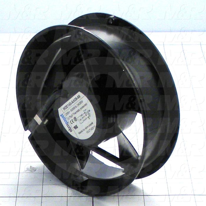 Fans, Axial Fan, 29W, 230VAC, 50/60Hz, 260CFM, Hi Temperature Applications