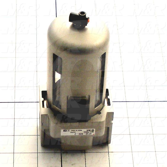 Filters, Air Filter, 3/4" PTF Port In, 5500 l/min Flow Rate, Steel Bowl Shield Material, Auto Drain, 1 Gal.