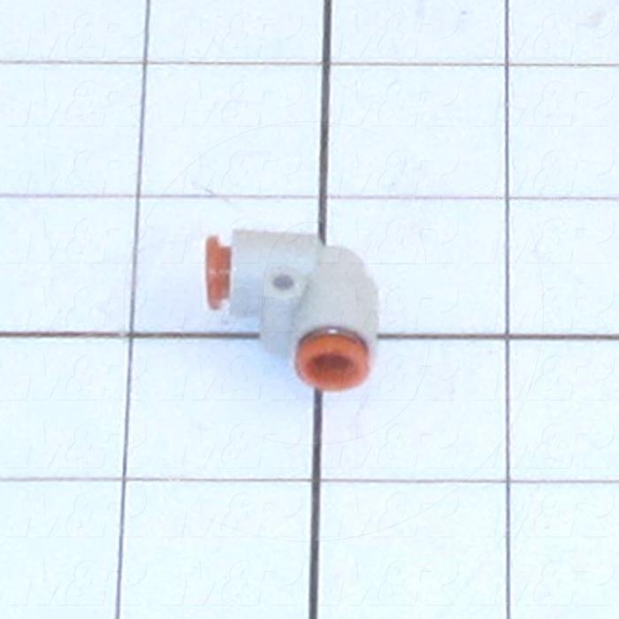 Fitting, 1/4" OD Tube OD, Union Elbow