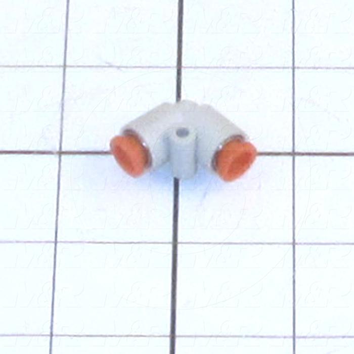 Fitting, 1/4" OD Tube OD, Union Elbow