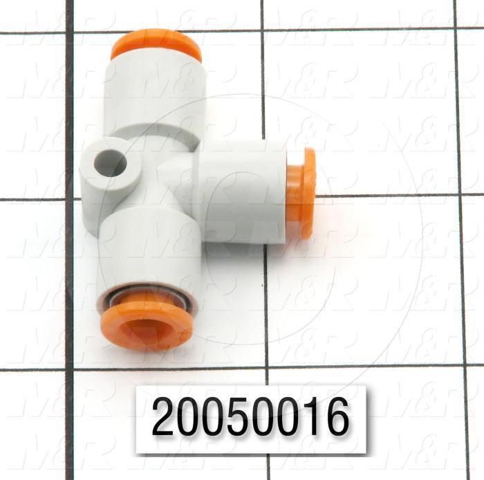 Fitting, 1/4" Tube OD, Union Tee