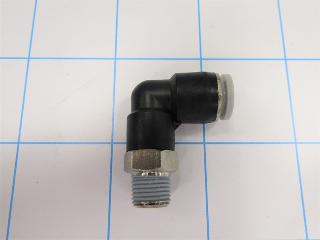 Fitting, 1/8 NPT Port Size, 1/4" OD Tube OD, Elbow, 1 Gal.