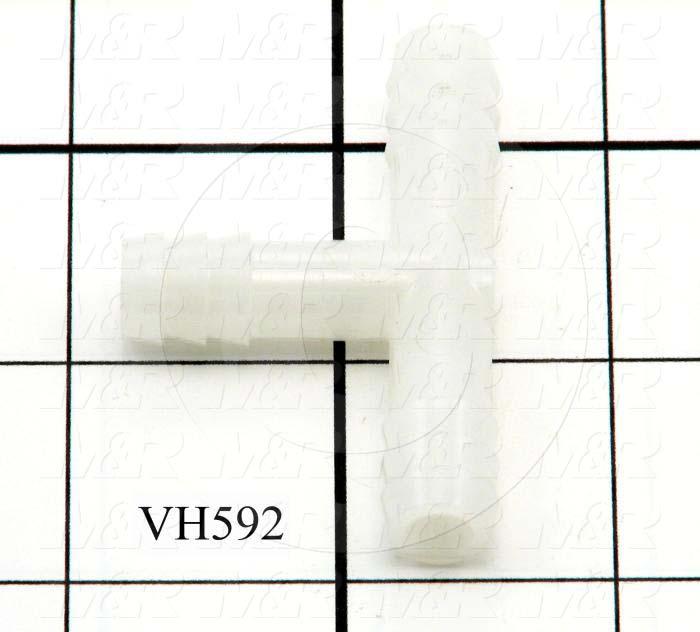 Fitting, 3/8" Port Size, 3/8" Tube OD, Tee, Male, 3/8" OD Fitting In, 3/8" OD Fitting Out