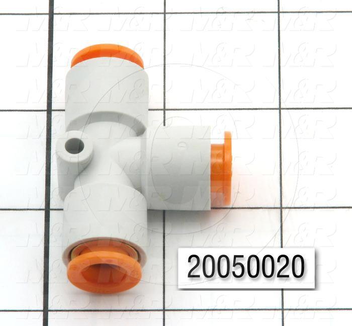 Fitting, 3/8" Tube OD, Union Tee