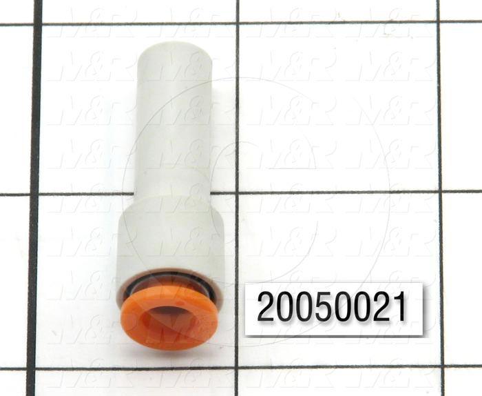 Fitting, Plug In Reducer, 3/8" OD Fitting In, 1/4" OD Fitting Out