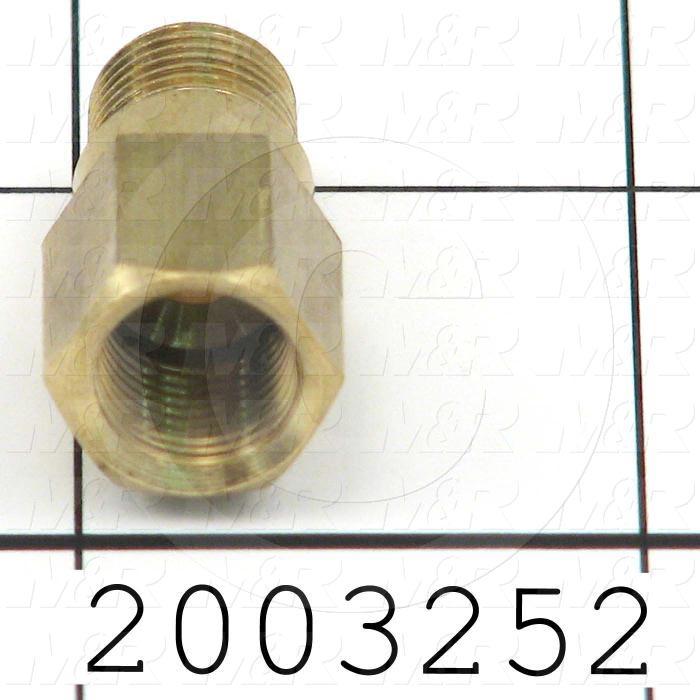 Fitting, Single Mounting Type, Straight, PT 1/8 Fitting In, M6x.75P Fitting Out