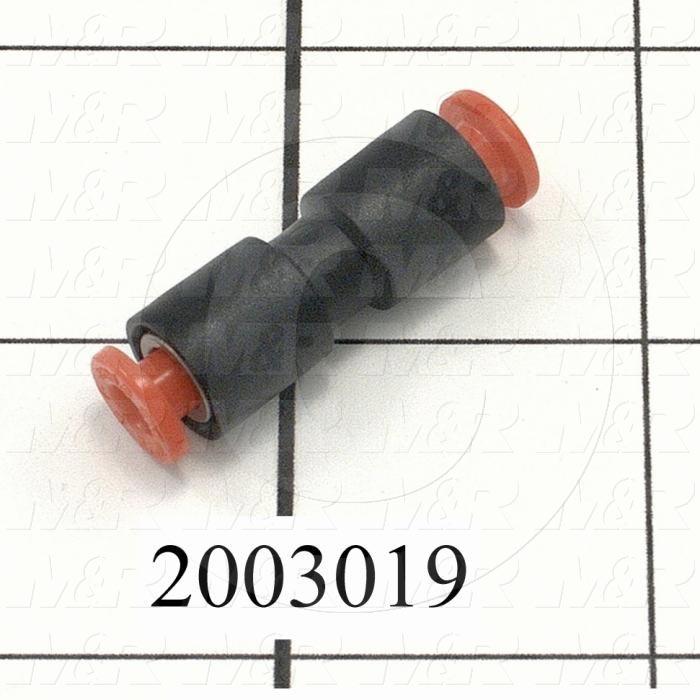 Fitting, Union Mounting Type, 5/32" Tube OD, Straight, M6x.75P Fitting In