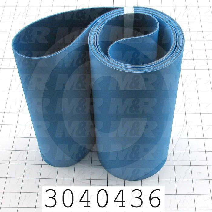 Flat Conveyor Belt, Fine/Tex., Polyamide, Polyamide, Blue, Blue, 0.07" Thickness, 9" Width, 92" Length
