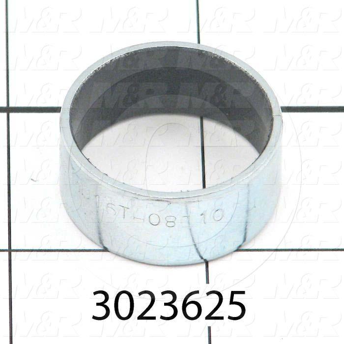 Friction Bearings, Cylindrical with  Automatically Adjusting Compensation Gap Type, Steel, PTFE Modified (without lead), Porous Bronze
 Material, 1.00" Inside Diameter, 1.125" Outside Diameter