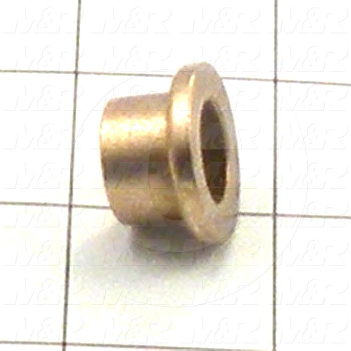 Friction Bearings, Flanged Type, Bronze Material, 0.50 in. Inside Diameter, 0.625" Outside Diameter, 0.50 in. Overall Length