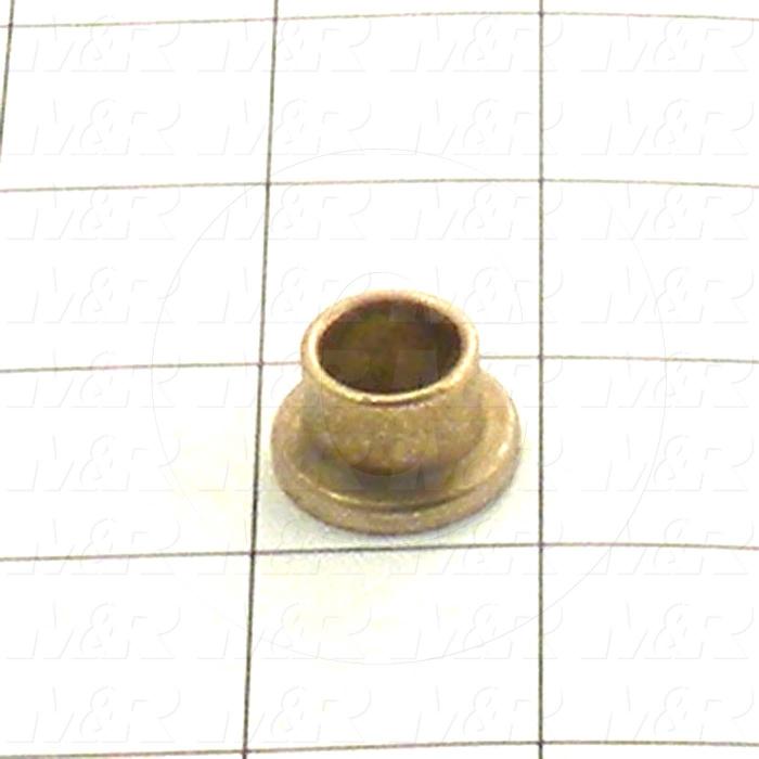 Friction Bearings, Flanged Type, Bronze Material, 0.50 in. Inside Diameter, 0.625" Outside Diameter, 0.50 in. Overall Length
