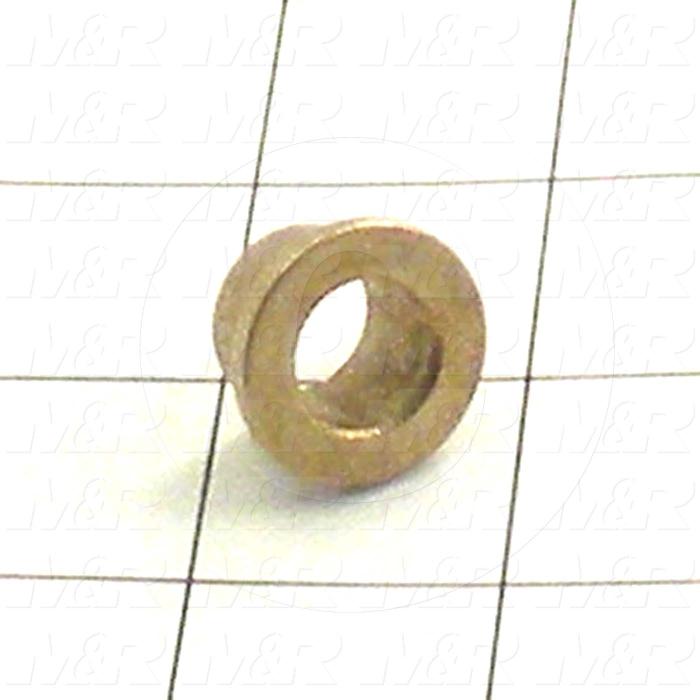 Friction Bearings, Flanged Type, Bronze Material, 0.50 in. Inside Diameter, 0.625" Outside Diameter, 0.50 in. Overall Length
