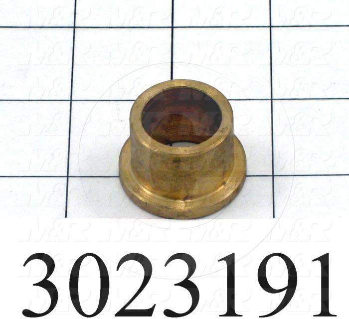 Friction Bearings, Flanged Type, Bronze Material, 0.75 in. Inside Diameter, 1.00" Outside Diameter, 0.750" Overall Length