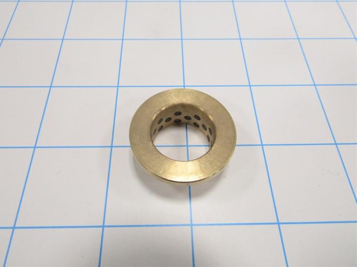 Friction Bearings, Plain Cylindrical Type, 3/4 in. Inside Diameter, 7/8 in. Outside Diameter, 1 1/4 in. Flange Diameter, 1/2 in. Overall Length