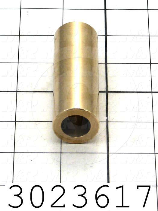 Friction Bearings, Plain Cylindrical Type, Bronze 660 Cast Material, 0.625 in. Inside Diameter, 1.00" Outside Diameter, 3.00 in. Overall Length