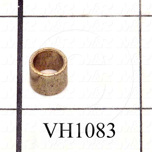 Friction Bearings, Plain Cylindrical Type, Bronze Material, 0.250" Inside Diameter, 0.31 in. Outside Diameter, 0.250" Overall Length