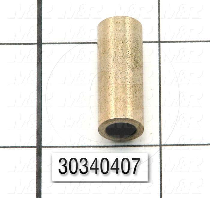 Friction Bearings, Plain Cylindrical Type, Bronze Material, 0.250" Inside Diameter, 0.38 in. Outside Diameter, 1.00" Overall Length