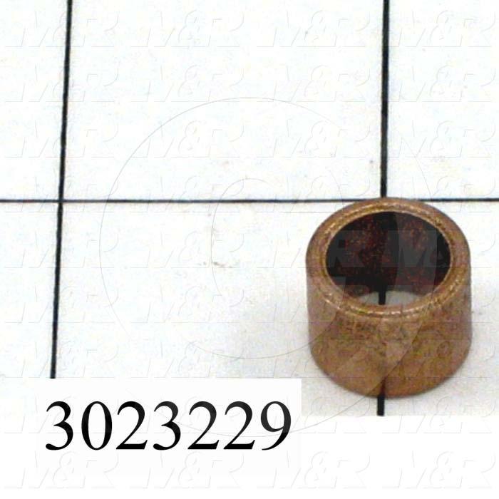 Friction Bearings, Plain Cylindrical Type, Bronze Material, 0.38 in. Inside Diameter, 0.500" Outside Diameter, 0.38 in. Overall Length