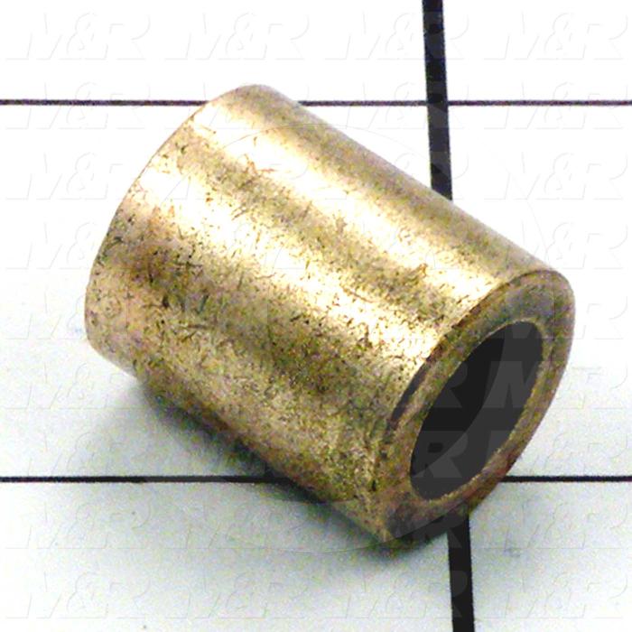 Friction Bearings, Plain Cylindrical Type, Bronze Material, 0.38 in. Inside Diameter, 0.625" Outside Diameter, 0.750" Overall Length