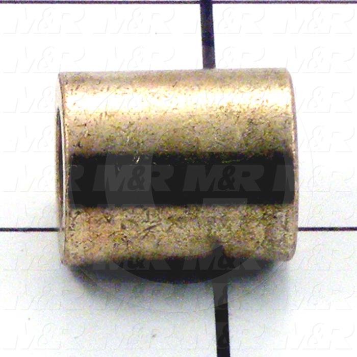 Friction Bearings, Plain Cylindrical Type, Bronze Material, 0.38 in. Inside Diameter, 0.625" Outside Diameter, 0.750" Overall Length
