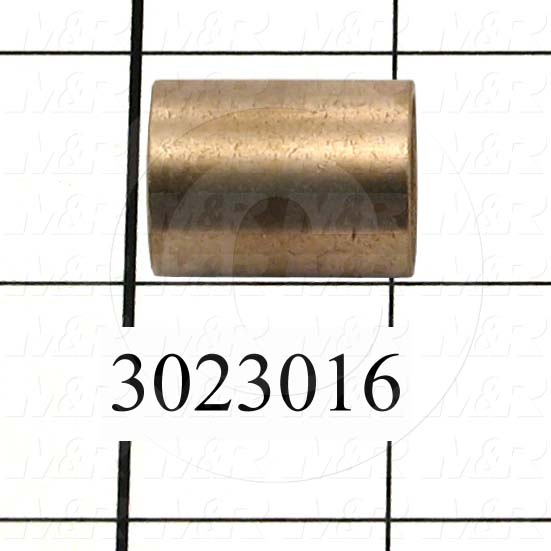 Friction Bearings, Plain Cylindrical Type, Bronze Material, 0.625 in. Inside Diameter, 0.75 in. Outside Diameter, 1.00" Overall Length