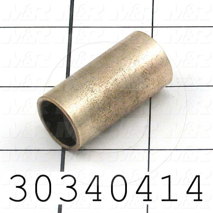 Friction Bearings, Plain Cylindrical Type, Bronze Material, 0.625 in. Inside Diameter, 0.75 in. Outside Diameter, 1.50 in. Overall Length