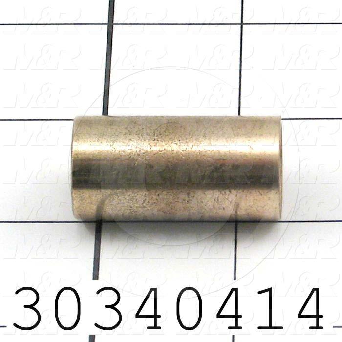 Friction Bearings, Plain Cylindrical Type, Bronze Material, 0.625 in. Inside Diameter, 0.75 in. Outside Diameter, 1.50 in. Overall Length