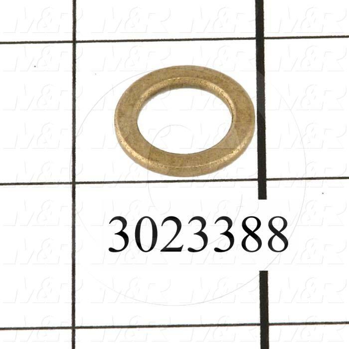 Friction Bearings, Trust Type, Bronze Oil-Impregnated Material, 0.50 in. Inside Diameter, 0.875" Outside Diameter, 0.062" Thickness