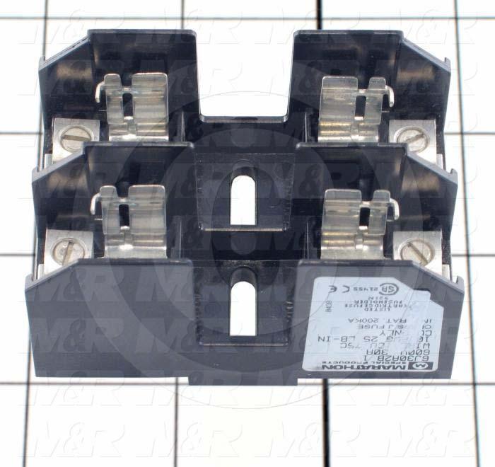 Fuse Holder, 2 Poles, 60A, 600VAC