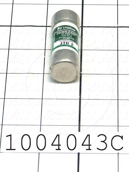 Fuse, J, 600VAC, 2A, Time Delayed