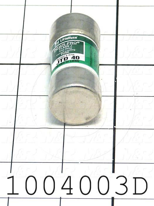 Fuse, J, 600VAC, 40A, Time Delayed