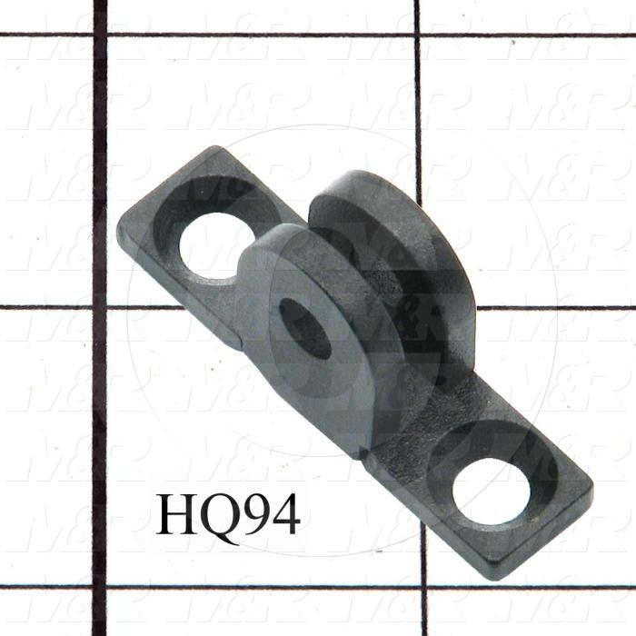  Gas Spring Mounting Hardware, Type Pivot Bracket, Works With HQ95 Lift Arm Bracket Pin., 0.219", 1.75", Steel, Black