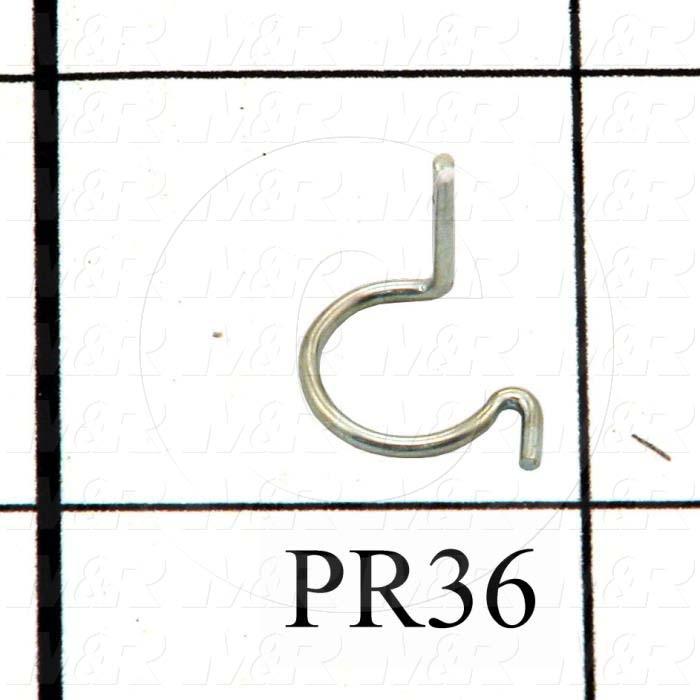  Gas Spring Mounting Hardware, Type Safety Clip, Ball Stud Diameter 10 MM, Clip Diameter 0.42"