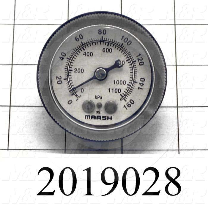 Gauge, 2.125" Outside Diameter, 160 kPa Max. Pressure
