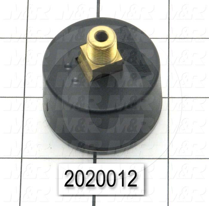 Gauge, Back Side Thread Mounting, 160 Psi Max. Pressure