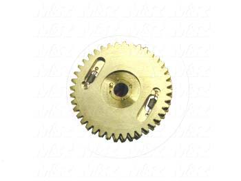 Gears and Racks, Anti-Backlash Gear, ANSI Standard, Gear Type : Spur, 20 Deg Pressure Angle, 24 Pitch, 0.187" Face Width, 40 No. of Teeth, 0.50" Hub Diameter, Cylindrical Bore Type