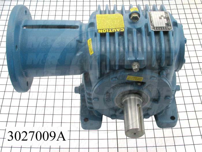 Gears and Racks, Gear, Gear Type : Warm, 1.56" Hub Diameter, Steel Material, Painted Blue Finish