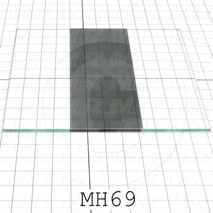 Glass, Type Tempered Float Glass, Dimensions 1/4"x11-1/16"x12-3/16"