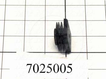 Grommets, Plugs, Bushings, Square Plug, 12 GA Panel Thickness, 1.25 in. Head Size/Diameter, Black