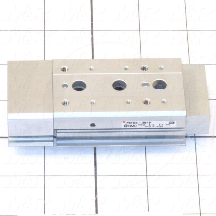 Guided Air Actuator, Air Slide Table Style, 8 mm Bore Size, 30 mm Stroke, With Buffer, Axial Piping Options, With Auto Switch Auto Switch