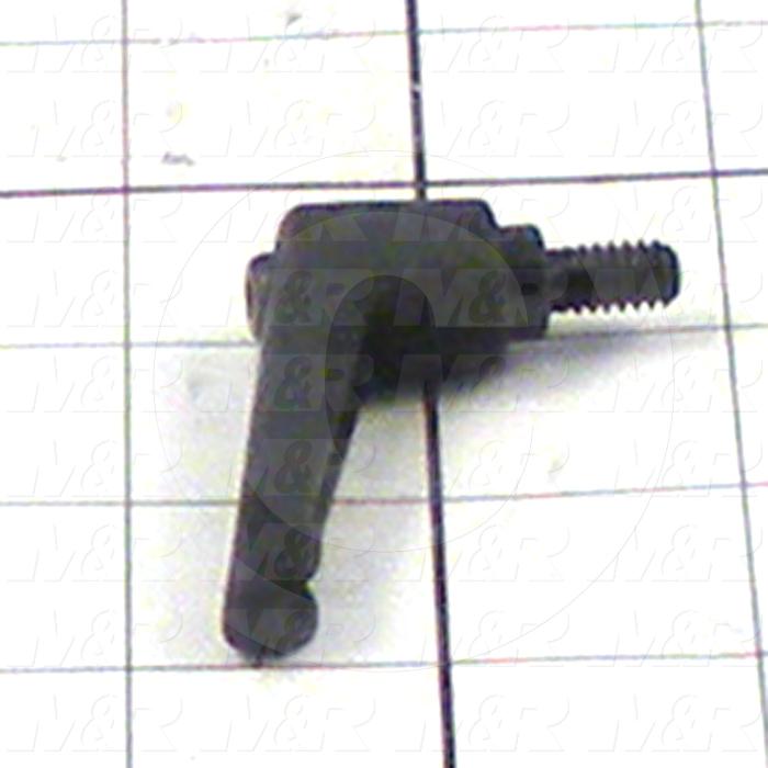 Handles, Adjustable Handle Type, Threaded Stud Mounting, Die Cast Material, 1/4"-20 Thread Size, 0.470" Thread Length